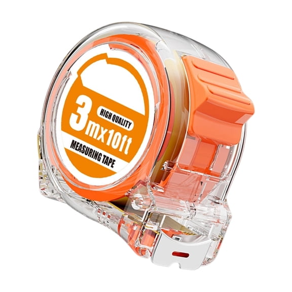 Professional Tape Measure Clear PC Shell Stainless Steel Rulers 300/500/750/1000cm For Woodworking Construction Crafting