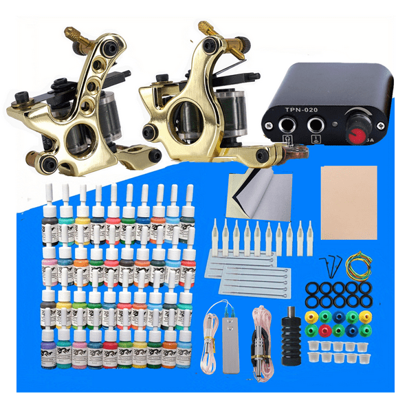 Professional Tatuaje Kit Tool Practice Supplies Inks Pigment Pen Holder Plastic Aluminum Alloy 3lb