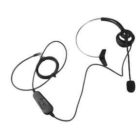 Professional Telephone Headset with Noise Cancelling Microphone, Office Business RJ9 Call Center Headphone for Skype Chat, Online Courses, Audio Control (Black)