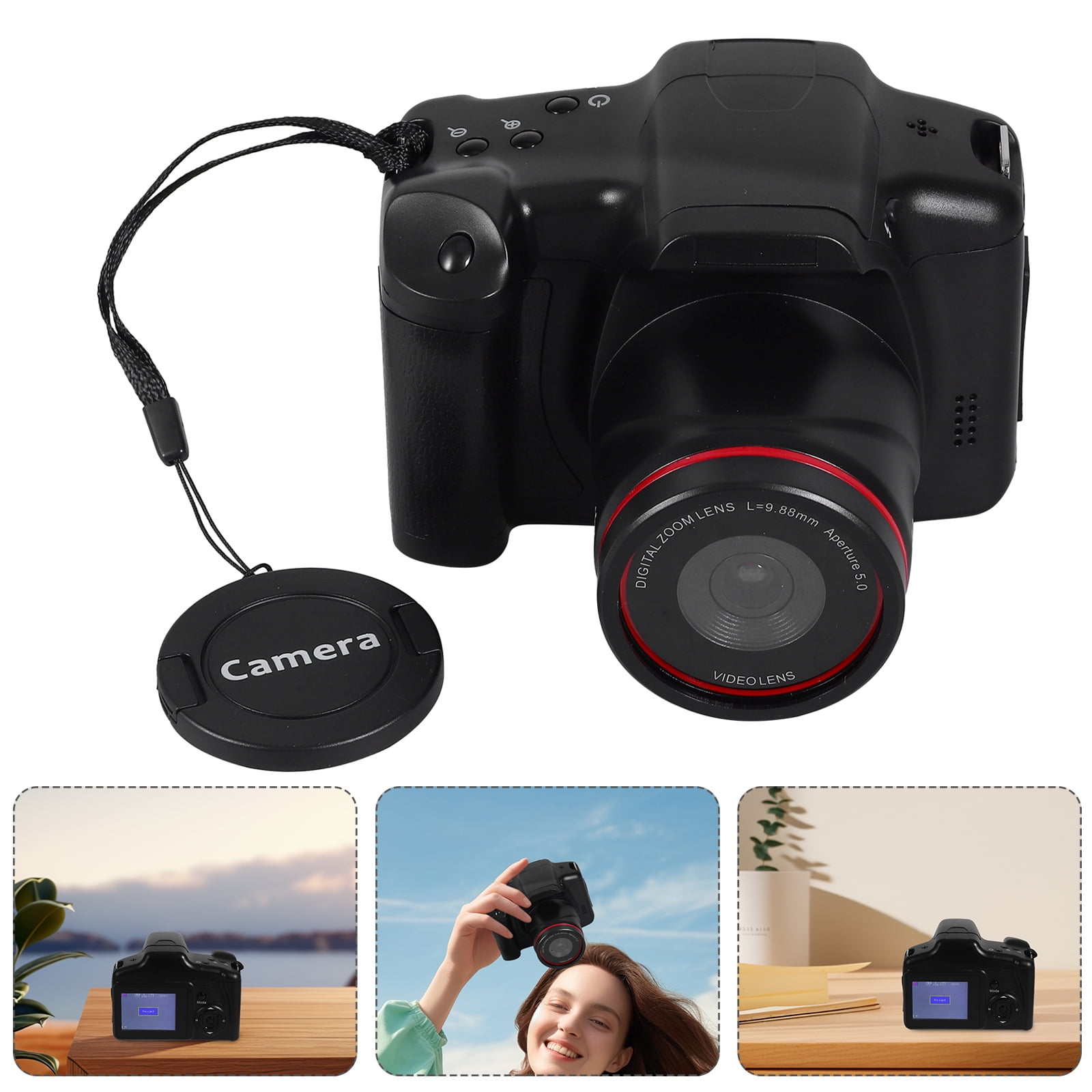 Appareil Photo Numérique 4K – Objectif Générique Noir Pour Reflex/TLR, Occasion