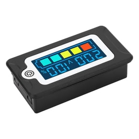 Professional Ternary Lithium Battery Percentage Meter & DC 8-100V Voltage Tester Monitor, Waterproof Color LCD Screen remaining Power Detector with 10 Inches / 25.4 cm Connecting Cable