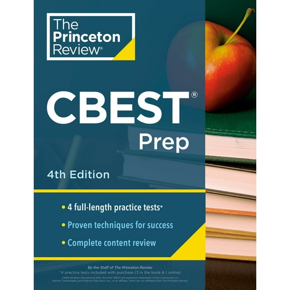 Professional Test Preparation Princeton Review CBEST Prep, 4th Edition: 3 Practice Tests + Content Review + Strategies to Master the California Basic , (Paperback)