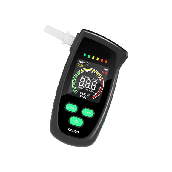 Professional Tester with LCD Screen, Beep & Light, Rechargeable Fast Response Meter