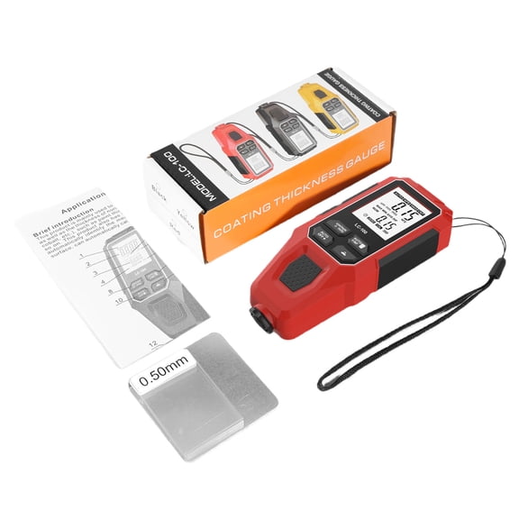 Professional Thickness Gauges FE & NFE Paint Gauge Coating Thickness Gauges Unit Conversion 0-2000μm Paint Coating Meter