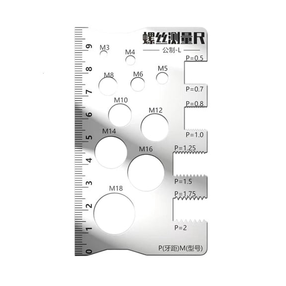 Professional Thread Pitches Measuring Tool Recommends Drill Bit Tap Size For Metric Drill Bit Tap Size Gauges