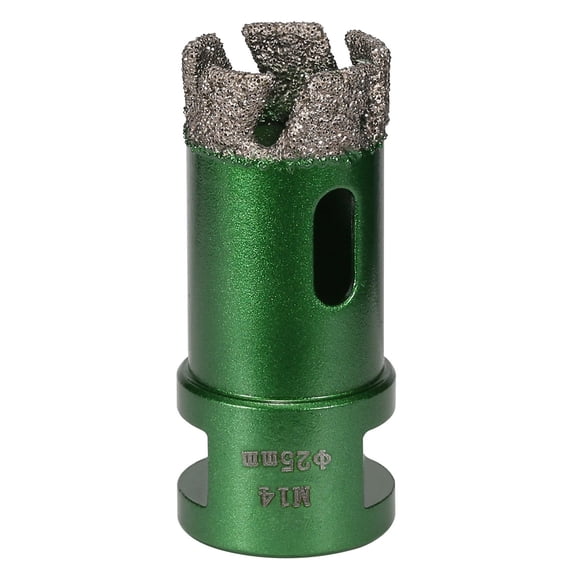 Professional Threaded Brazed Hole Cutter With Anti Vibrations Teeth For Porcelain Stone And Construction Projects