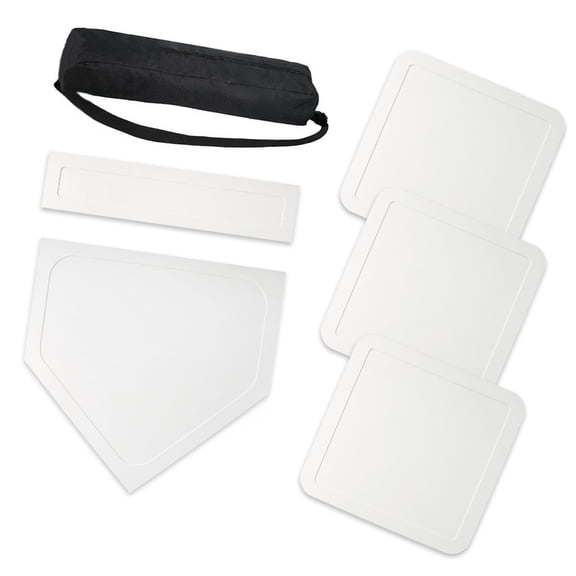 Professional Throw Down Rubber Base Set Exercise Home Plate Baseball Softball Base Set For Pitching Hitting Practice