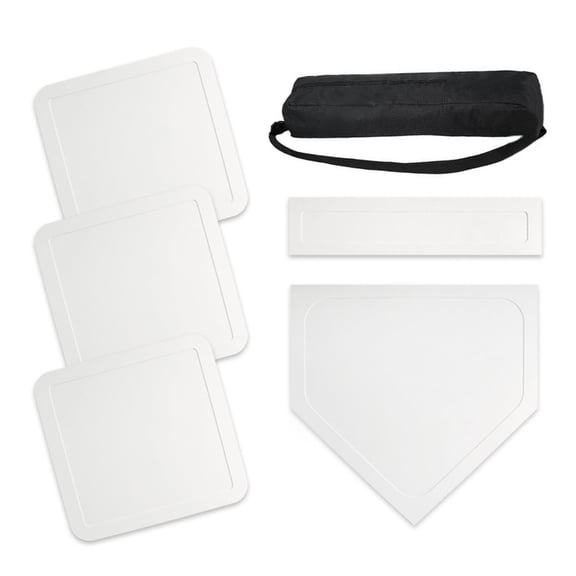Professional Throw Down Rubber Base Set Exercise Home Plate Baseball Softball Base Set For Pitching Hitting Practice