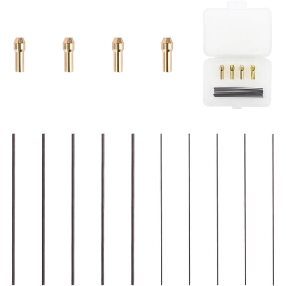 Professional Tig Welding Tungsten Electrodes Set |  Welding Rods with Wedge Collet Adapter | High-Purity Tig Welding Wire Filler Rods for Jewelry, Metalwork & Precision Welding Acc