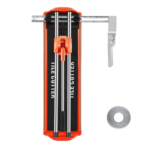 Professional Tile Cutter with Dual Guide Rails,Carbide Wheel for Porcelain&Ceramic,Anti-Slip Grip for Accurate Straight Cutting,DIY&Contractor Tile Tool