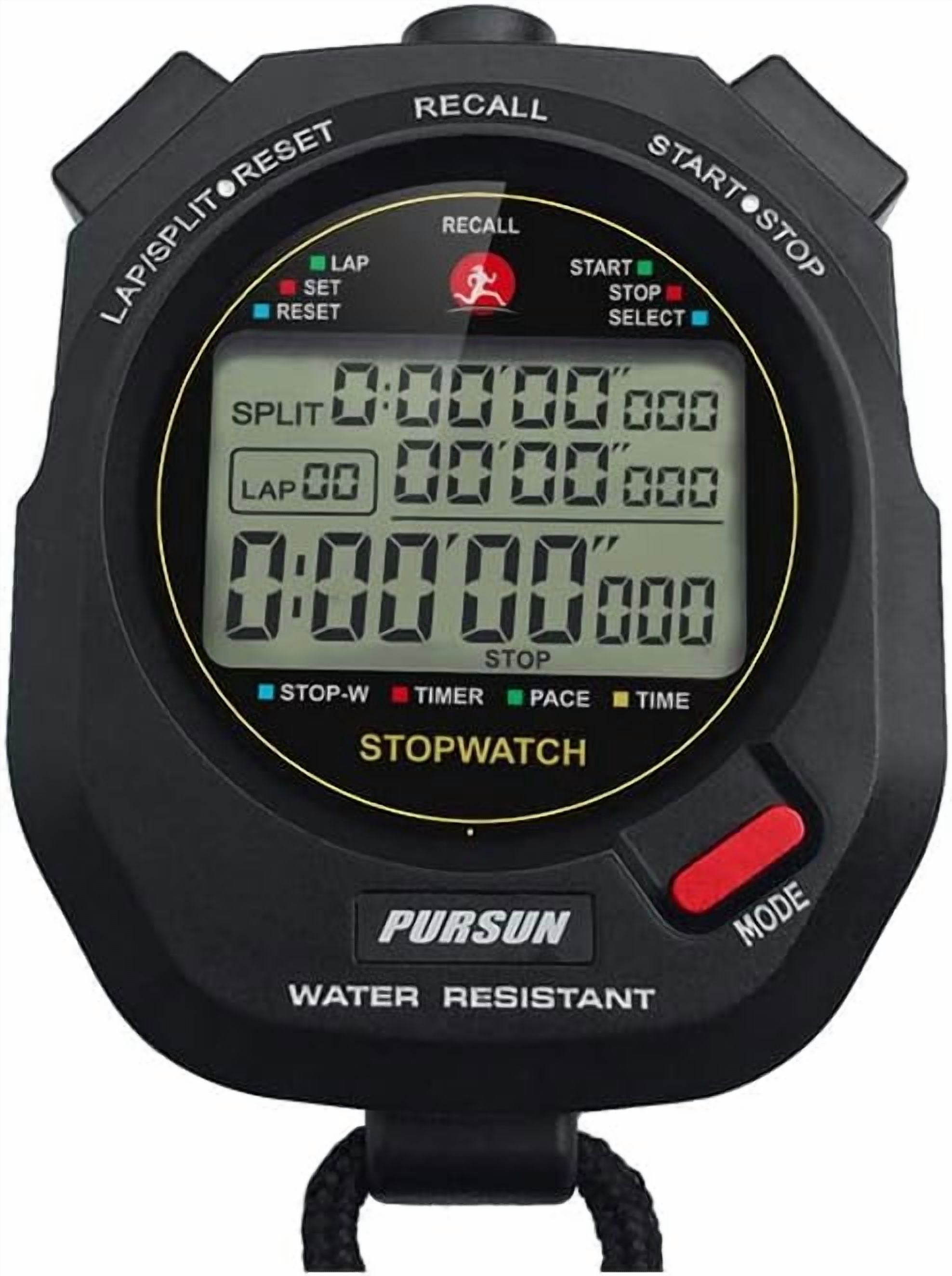 Professional Timer Stopwatch, Digital Sports Stopwatch with Countdown ...
