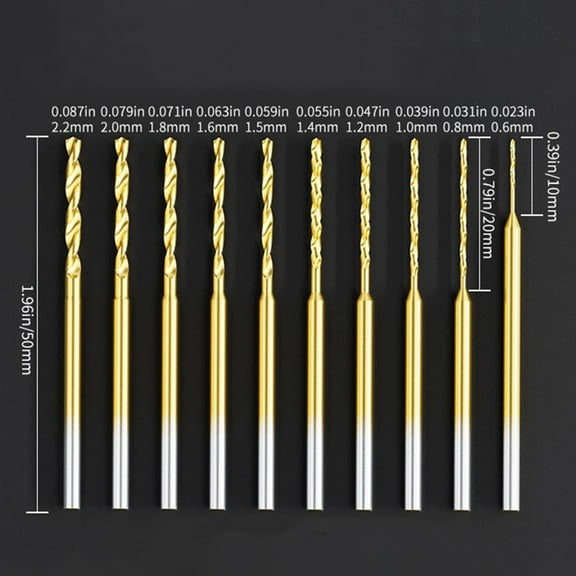 Professional Tiny Drill Bits For Engraving Wood With Standard Shank Size 0.6Mm Fangkenuo