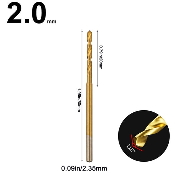 Professional Tiny Drill Bits For Engraving Wood With Standard Shank Size 2.0Mm