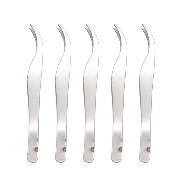Professional Tip Fine Point Tweezers for Accurate Personals Grooming Nails Technicians Beauticians Stainless Steel