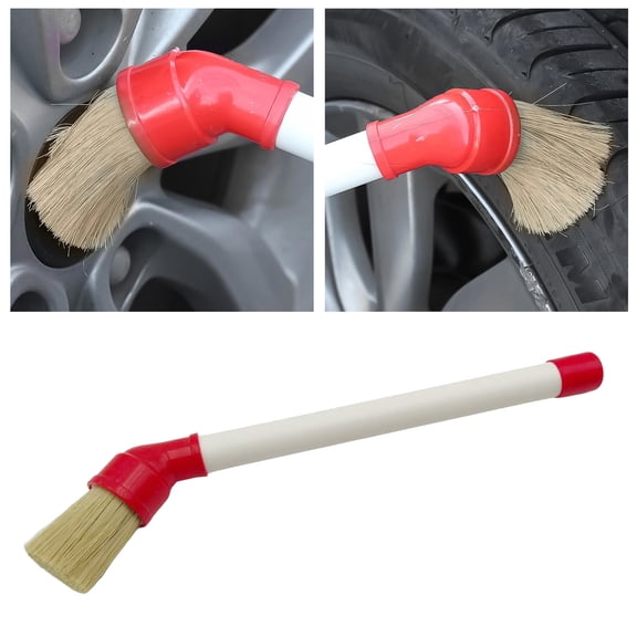 Professional Tire Lube Brush - 45 Angled 13.19" Handle for Mounting Paste Application, Heavy-Duty Applicator Swab for Tire Bead Lubrication & Deep Cleaning - Mechanic's Essential Tool