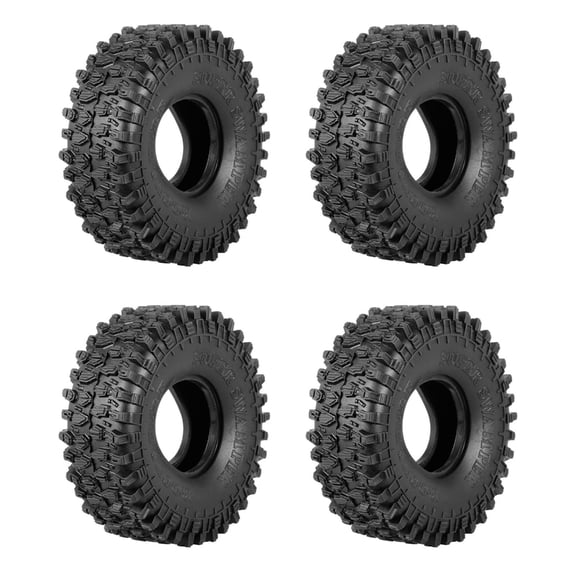 Professional Tires 1.9inch 4Pcs Rubber Tyre Set Wheel Tires Car Accessories for 1:10 Rock Crawlers Axials