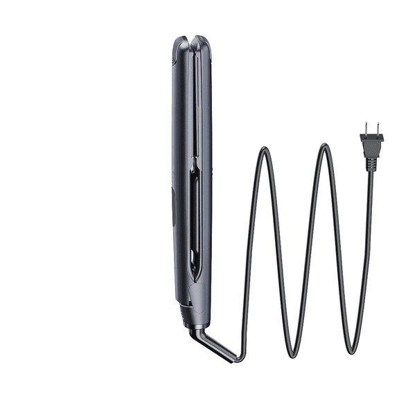 Professional Titanium Flat Iron & Beard Straightener for Men - 1 Inch Plates, 30s Fast Heat Up, Adjustable Temp 230C/450F, Frizz Control for All Hair & Beard - Sleek Blue, Gift Ready