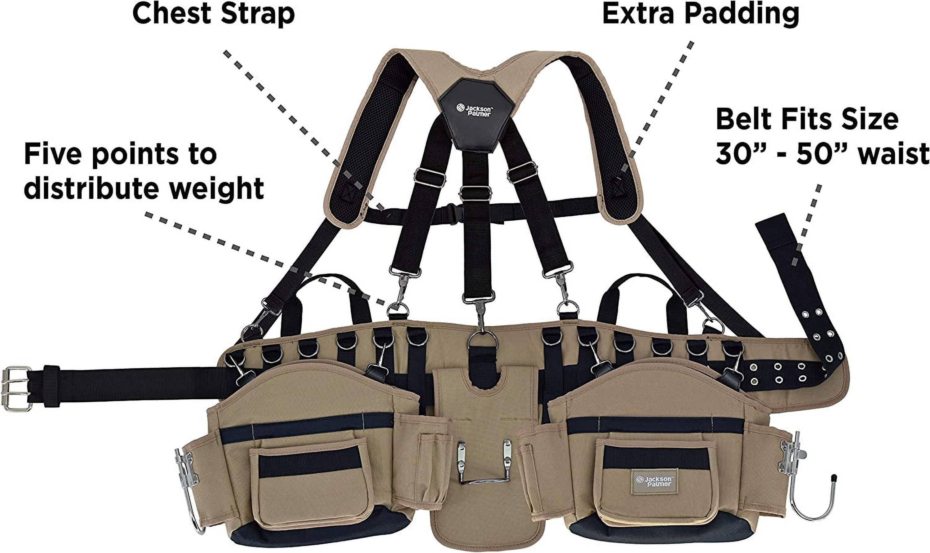 Professional Tool Belt - Comfort Rig Tan & Black for Electricians ...