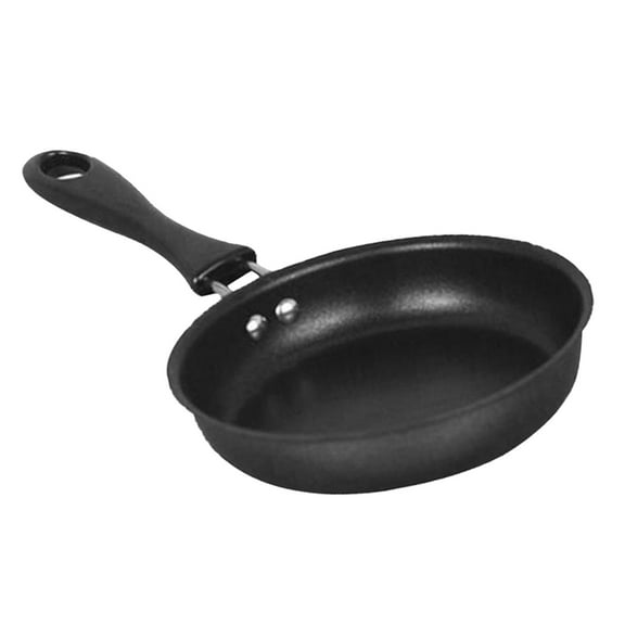 Professional Total Heat Indicator Fry Pan, 4-Inch, Black