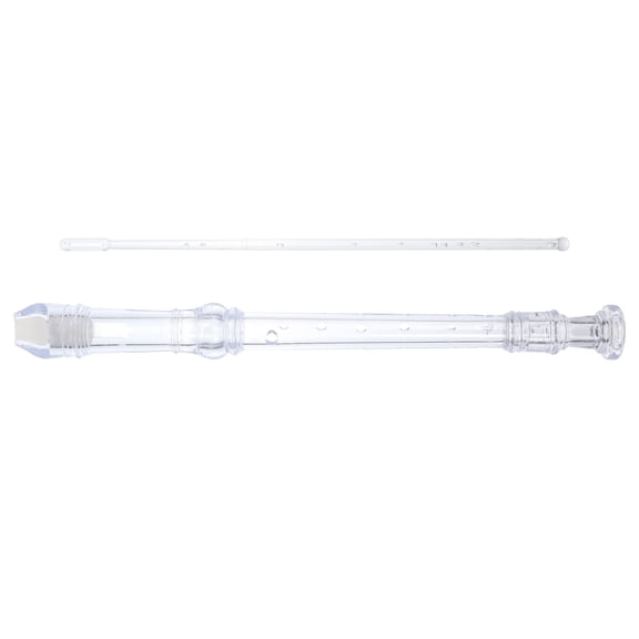 Professional Transparent Recorder Flute in G Key with German Precision and Strong Heavy Metal Tone