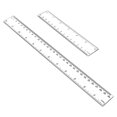 thumbnail image 1 of Professional Transparent Ruler, Dual-Sided Measuring Tool With Centimeters And Inches, Clear Construction For Precise Measurements, Flexible Durable Plastic, Suitable For Artists,, 1 of 6