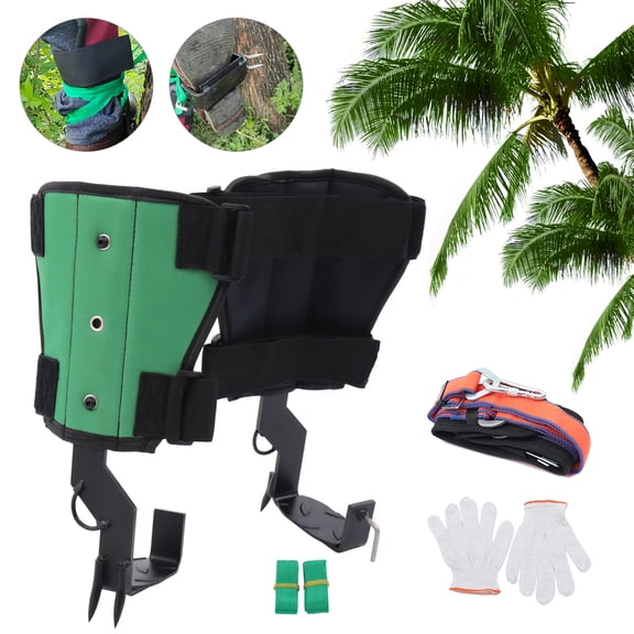 Professional Tree Climbing Spikes with Safety Belt 330 lb Capacity Steel Gaffs for Arborist Work