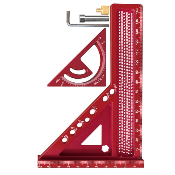 Professional Triangle Ruler Feature Anodized Surfaces Enhances Durability MultiAngle Measuring Ruler For Technical Draw