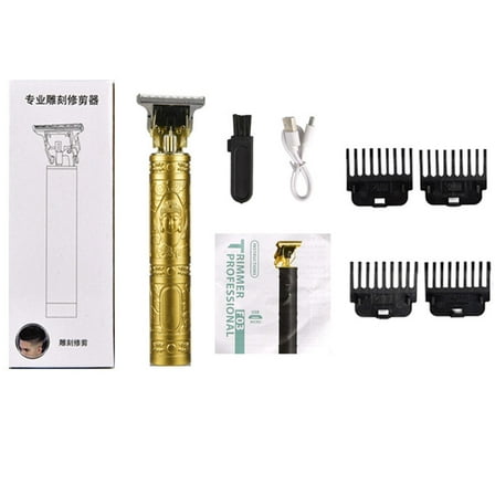 Professional Trimmer Hair Clippers Cutting Beard Cordless Shaving Machine E1W2