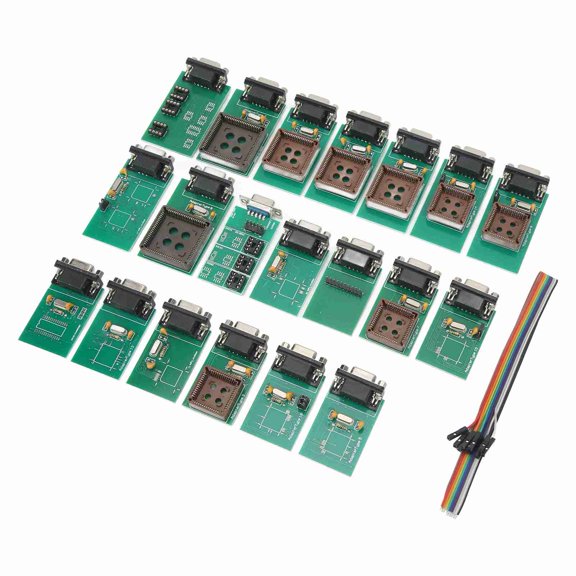 Professional UPA USB V1.3 ECU Programmer Tool with 20 Full Adapters Auto Diagnostic Code Reader & ECU Chip Tunning Tool for Main Board MCU EEPROMs Programming (9.45" x 6.30" x 2.36")