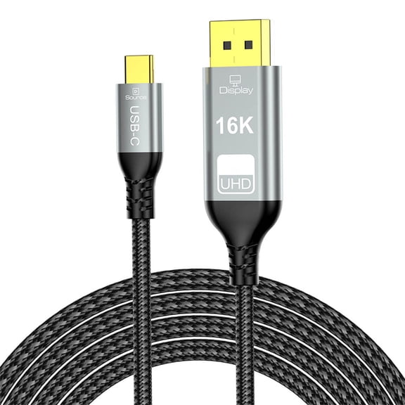 Professional USB C to 2.1 Cable Supporting 16K 30Hz 8K 60Hz High Rate Monitors