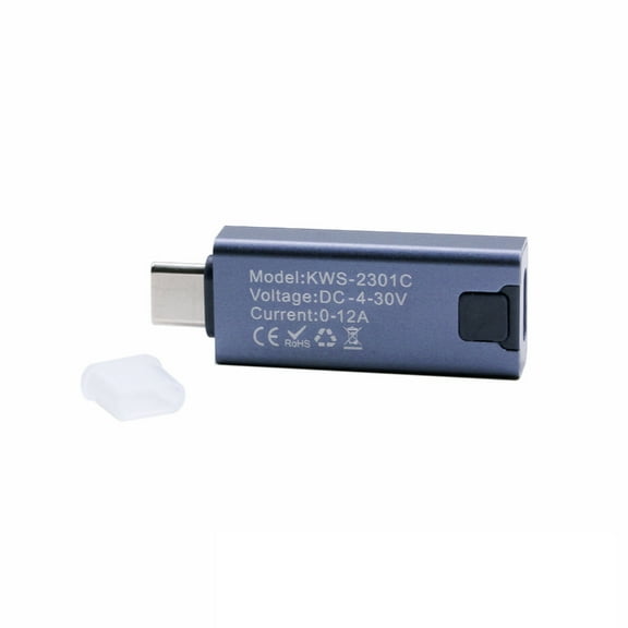 Professional USB Type C Charging Detectors Real Time Voltages Current Monitors PD3.0 Fast Charging Analyzers 12A Capacit