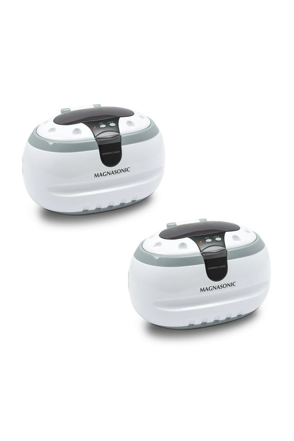 Professional Ultrasonic Polishing Jewelry Cleaner Machine for Cleaning Eyeglasses, Watches, Rings, Necklaces, Coins, Razors, Dentures, Combs, Tools, Parts, Instruments (CD2800) - Pack of 2
