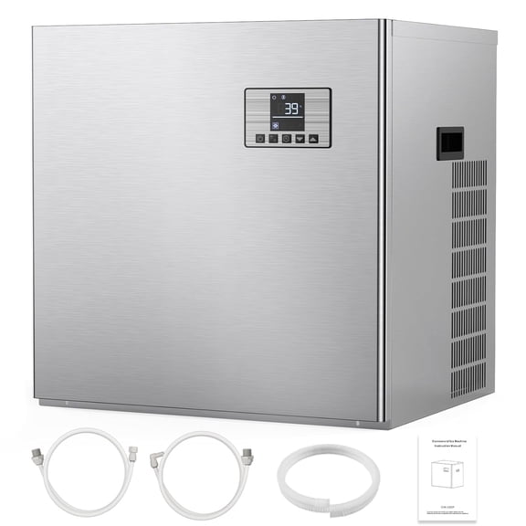 Professional Undercounter Ice Machine - 500Lbs/24H Output, 45Lbs Storage Capacity, Stainless Steel Built-in Design for Commercial Bars & Restaurants