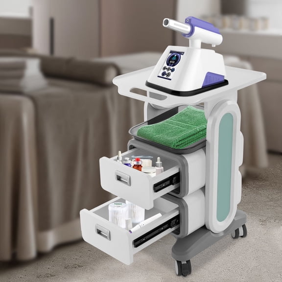 Professional Utility Cart with Wheels, Dental Office Rolling Cart with Drawers, Medical Trolley Cart, Rolling Storage Cart