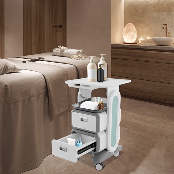 Professional Utility Cart with Wheels, Dental Office Rolling Cart with Drawers, Medical Trolley Cart, Rolling Storage Cart