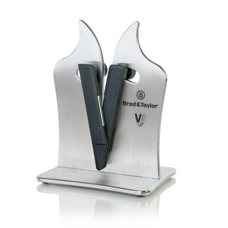 Professional Grade VG2 Knife Sharpener for Sharpening Both Serrated and Non-Serrated Knives