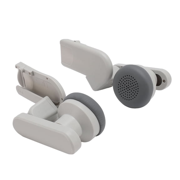 Professional VR Headset Earmuffs for Enhanced Sound and Comfortable Wear VR Audio Volume Collector Sound Isolation Ear Muffs Extender Compatible with Meta Quest 3 Accessories Gray White Pair