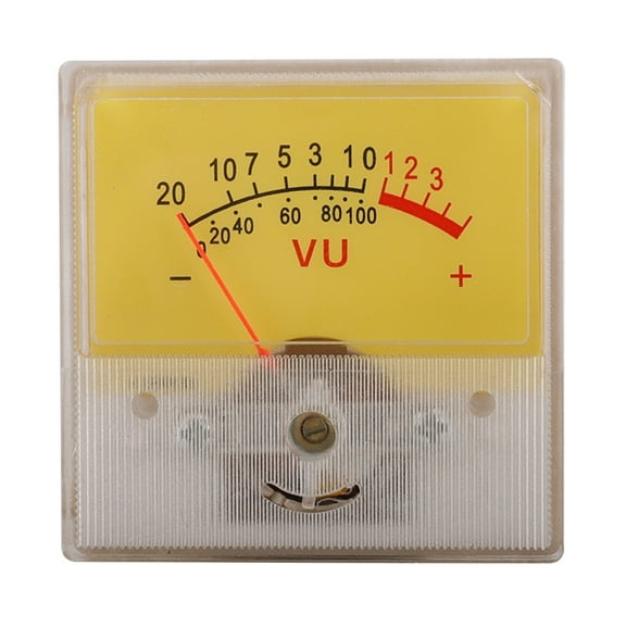 Professional VU Meter Portable DB Level Header Square Box VU Meter for DIY Audio