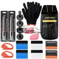 thumbnail image 1 of Professional Vinyl Wrap Window Tint Film Application Tool Kit Scratch Free Felt Squeegees Lil Chizlers Gloves Tool Bag Snitty Cutter 30 Degree Razor Magnets TK09, 1 of 1