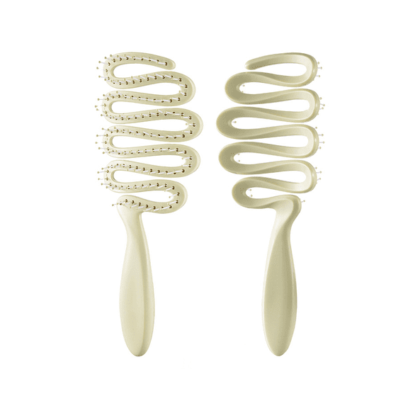 Professional Volumizing Comb With Hollow Teeth 50% Less Resistance For Smooth Detangling & Lift Effect