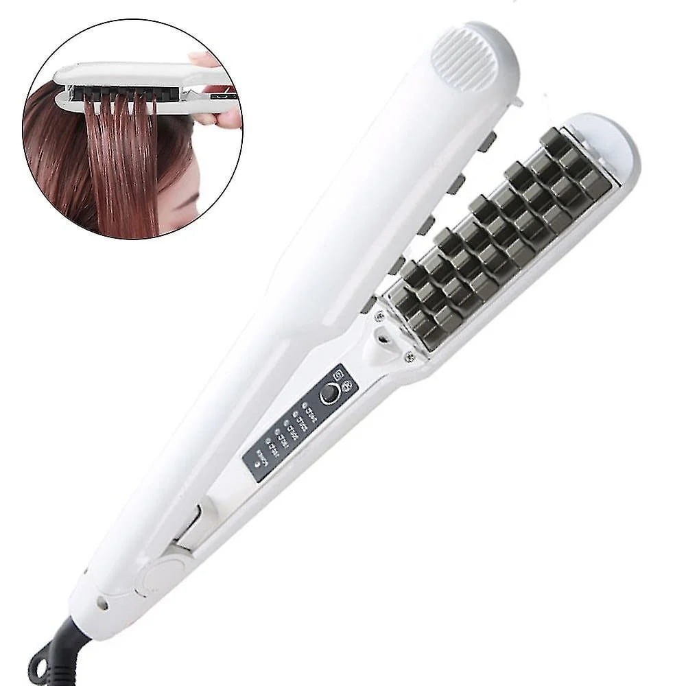 Professional Ceramic Hair Volumizing and Curling Iron White Walmart