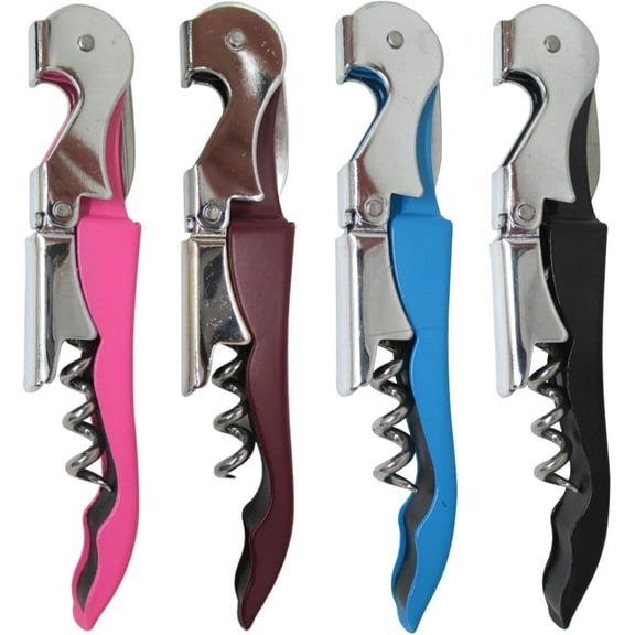 Professional Waiters Corkscrew Heavy-Duty Multifunctional Wine Key with Foil Cutter & Bottle Opener Portable Opener for Sommeliers, Bartenders & Restaurant Staff