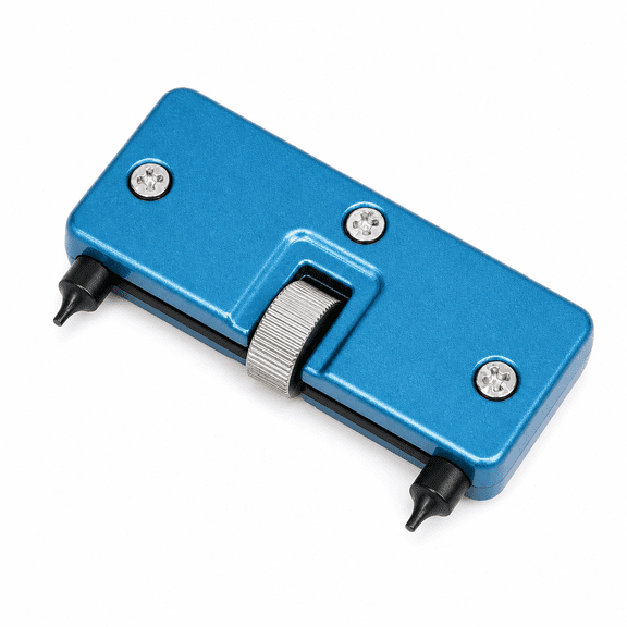 Professional Watch Back Case Opener Tool Adjustable 55mm Round Pin Wrench, Blue, 1 Piece
