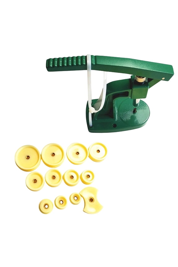 Professional Watch Case Press Set with 12 Steel Dies for Precise Back Cover Installation