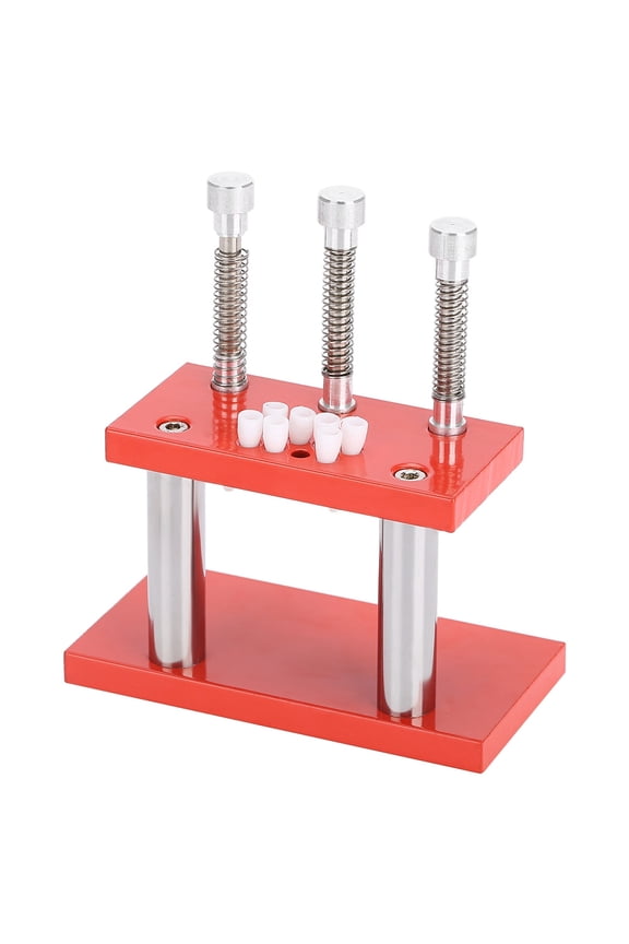 Professional Watch Hand Presser Tool Kit with 3 Press Heads - Stainless Steel Watch Repair Fitting Set for Hour, Minute, and Second Hands, Durable Design