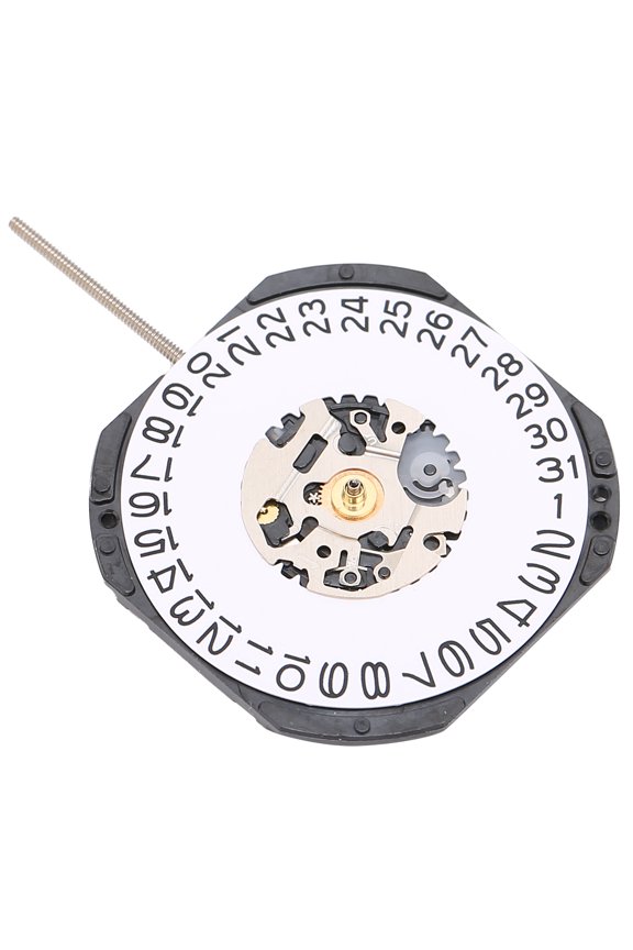 Professional Watch Quartz Movement VX42 Replacement Precise 3-Hand Clock Repairing Mechanism Part with Setting Stem for Watchmaker Tool Kits (0.08 oz / 2.27 g)