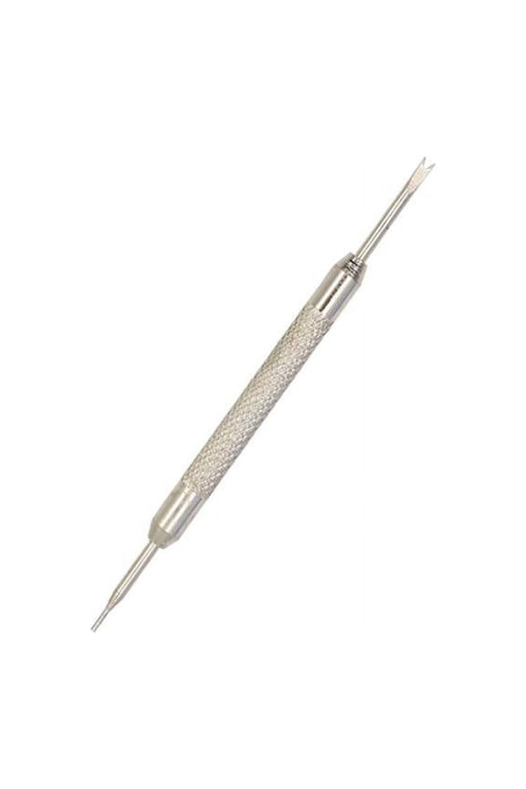 Professional Watch Spring Bar Tool Kit, Stainless Steel Double Tip Pins for Wrist Strap Removal & Repair, 5-Piece All-in-One Watch Link Adjuster Set