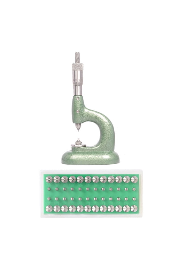 Professional Watchmaker Repair Kits Aluminum Alloy Case Press Tool With 48 Dies For Precise Jewelry Watch Maintenances