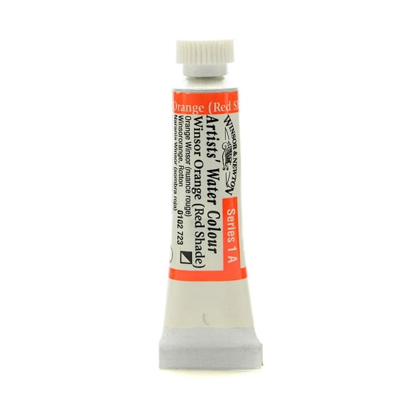 Professional Water Colours Winsor orange red shade, 5 ml, 723 (pack of 2)