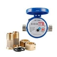 thumbnail image 1 of Professional Water Meter Water Meter Flow Measuring Tools With Copper Fittings Rotary Pointer Counter Instrument ,Versatile Applications, 1 of 6